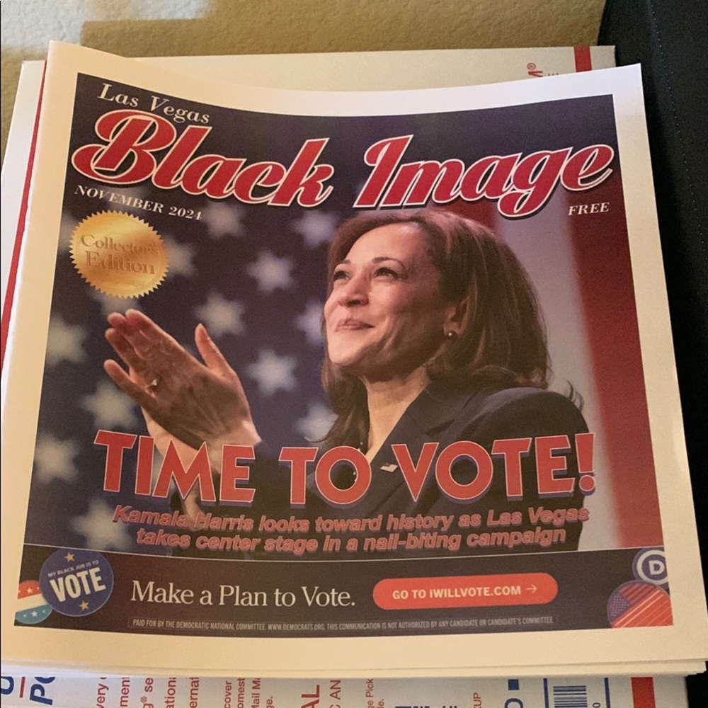 Las Vegas Black Image Magazine Kamala Harris November 2024 magazine NEW